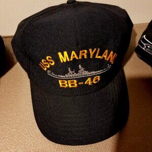 Hat-USS Maryland, Dark Grey and Gold